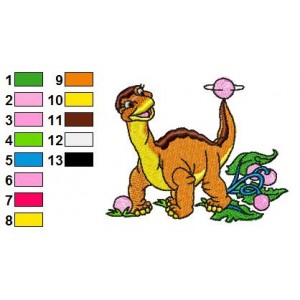 Land Before Time Littlefoot 02 Embroidery Design